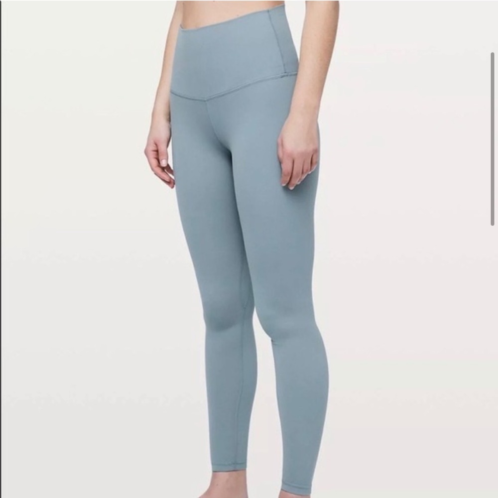 Lululemon Wunder Under Light Blue 25” Leggings